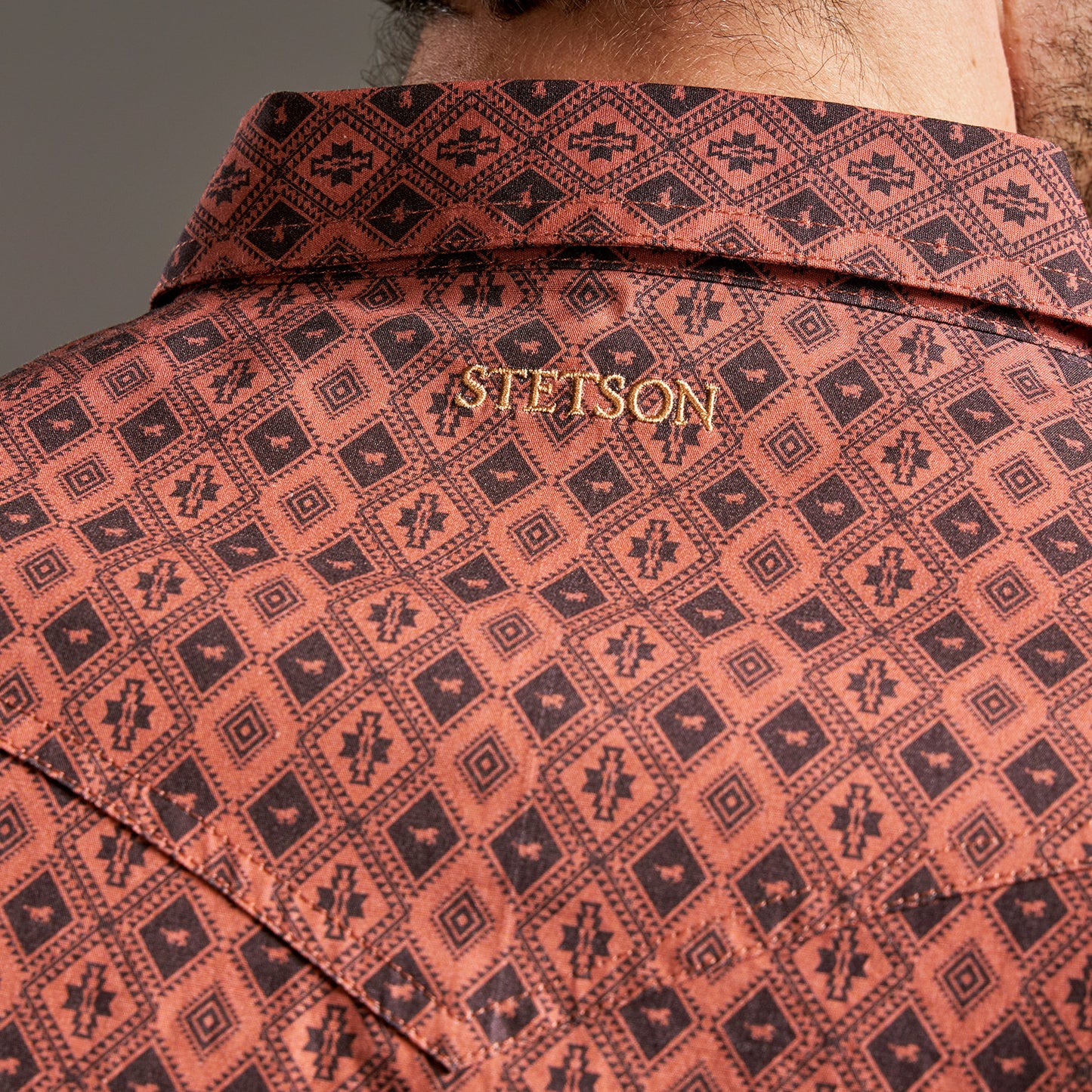 Camisa Caballero Vintage Range Printed Tierra Sagrada | Stetson®