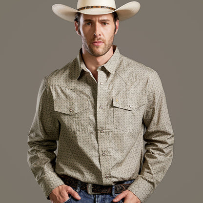 Camisa Stetson Medallon Ley