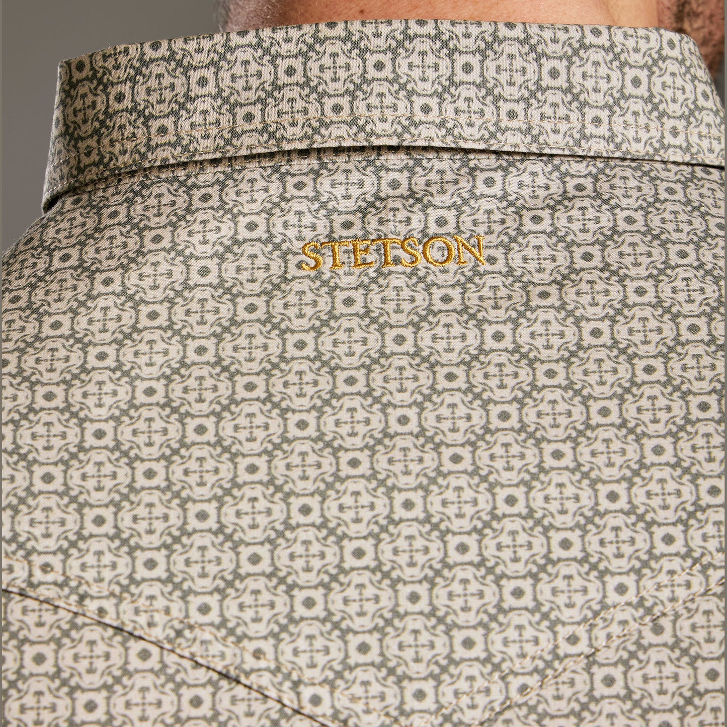 Camisa Caballero Vintage Range Printed Ironframe | Stetson®