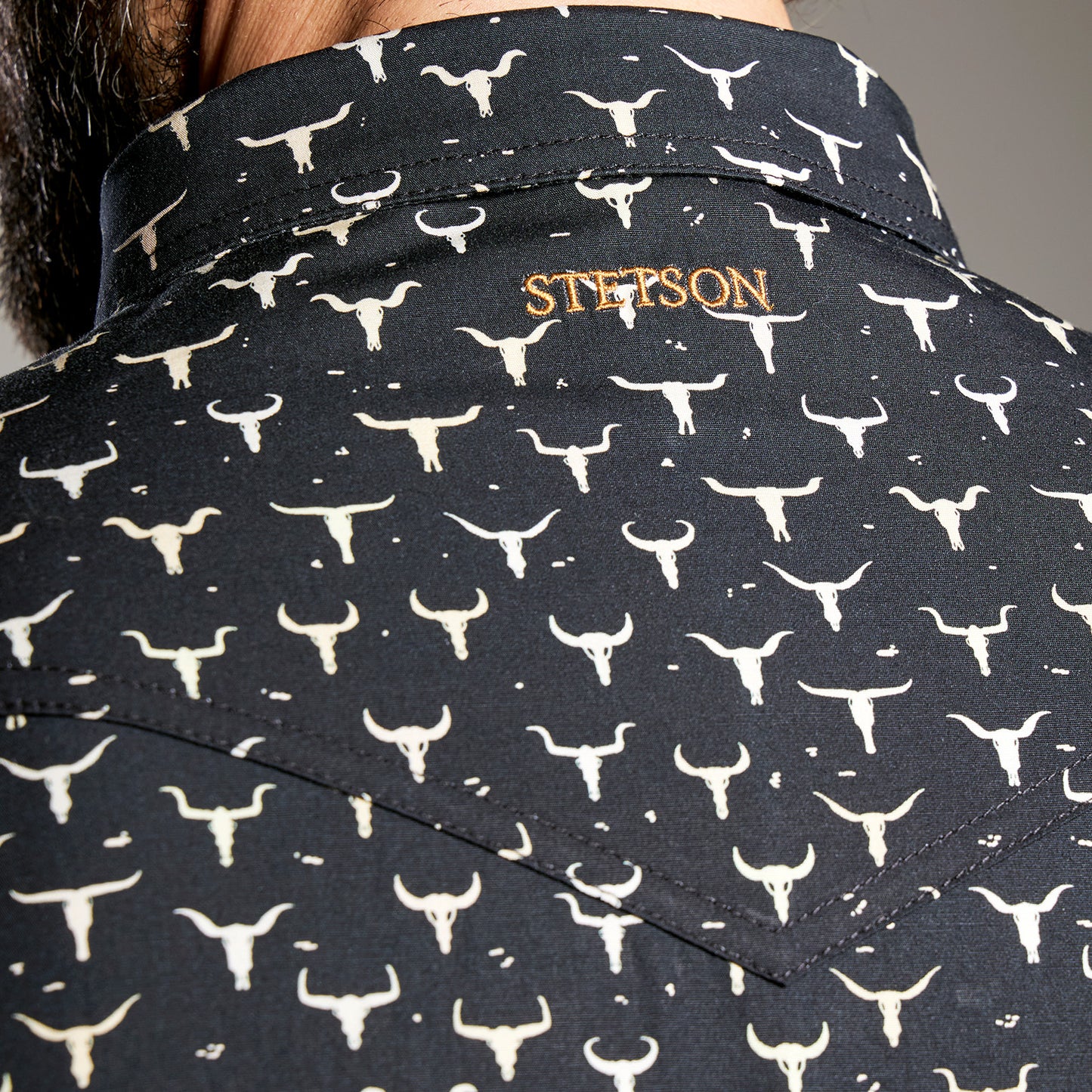 Camisa Caballero Vintage Range Printed Skull Forge | Stetson®