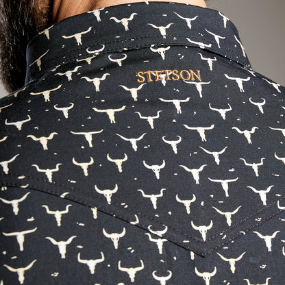 Camisa Stetson Vintage Range Skull Forge