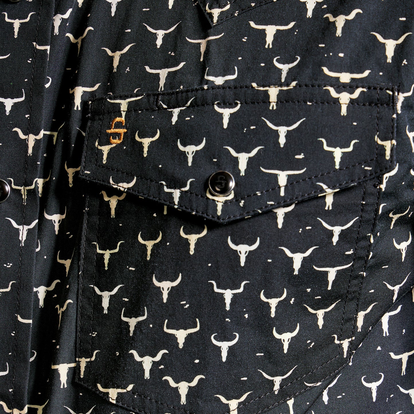 Camisa Caballero Vintage Range Printed Skull Forge | Stetson®