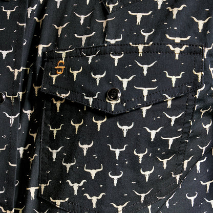 Camisa Stetson Vintage Range Skull Forge