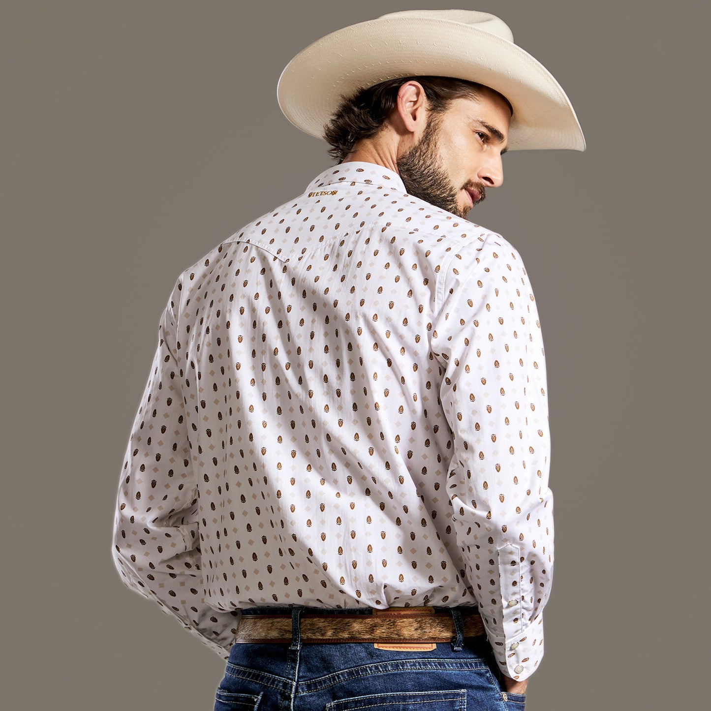 Camisa Caballero Vintage Range Printed Sonora Bloom | Stetson®