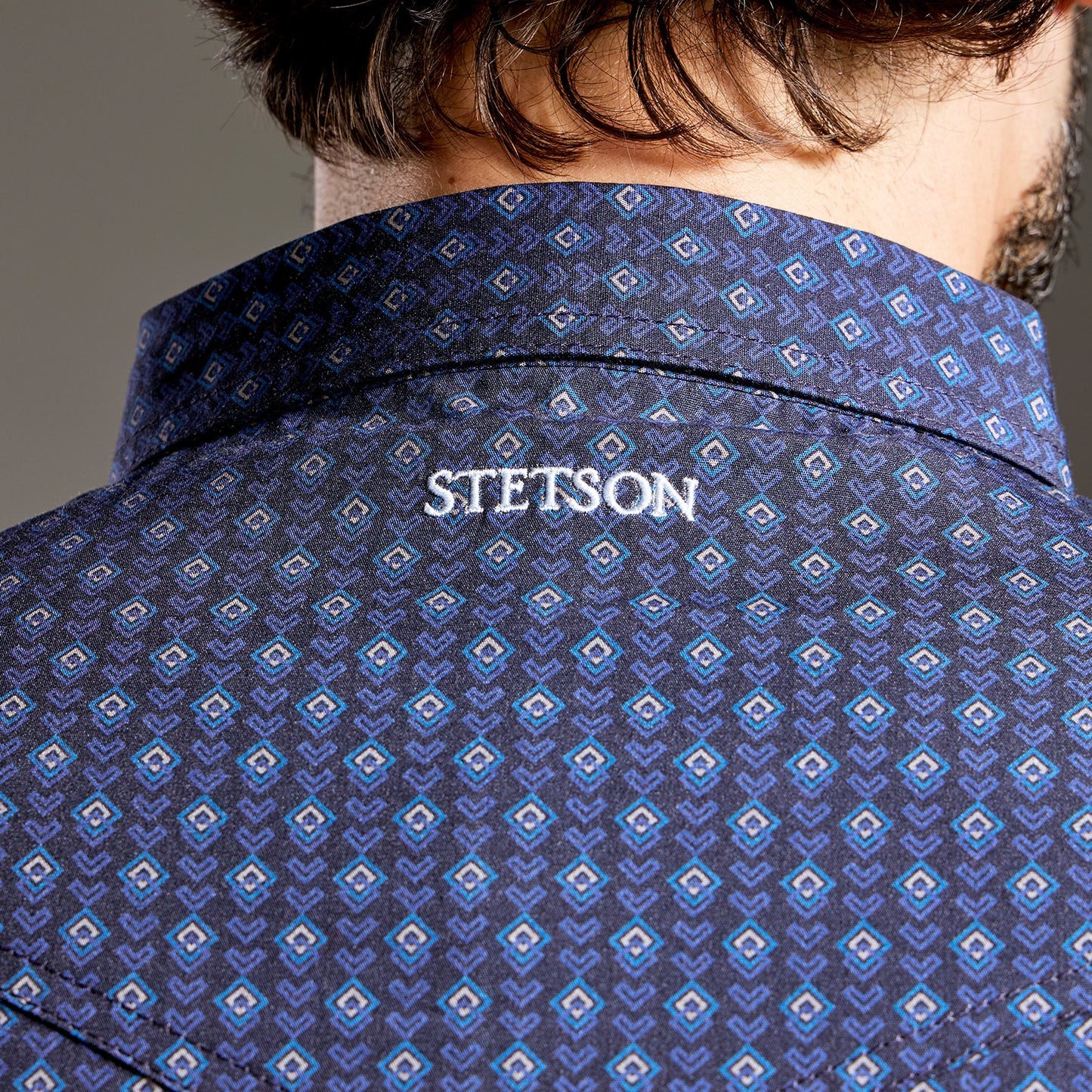 Camisa Caballero Vintage Range Printed Midnight Tapestry | Stetson®