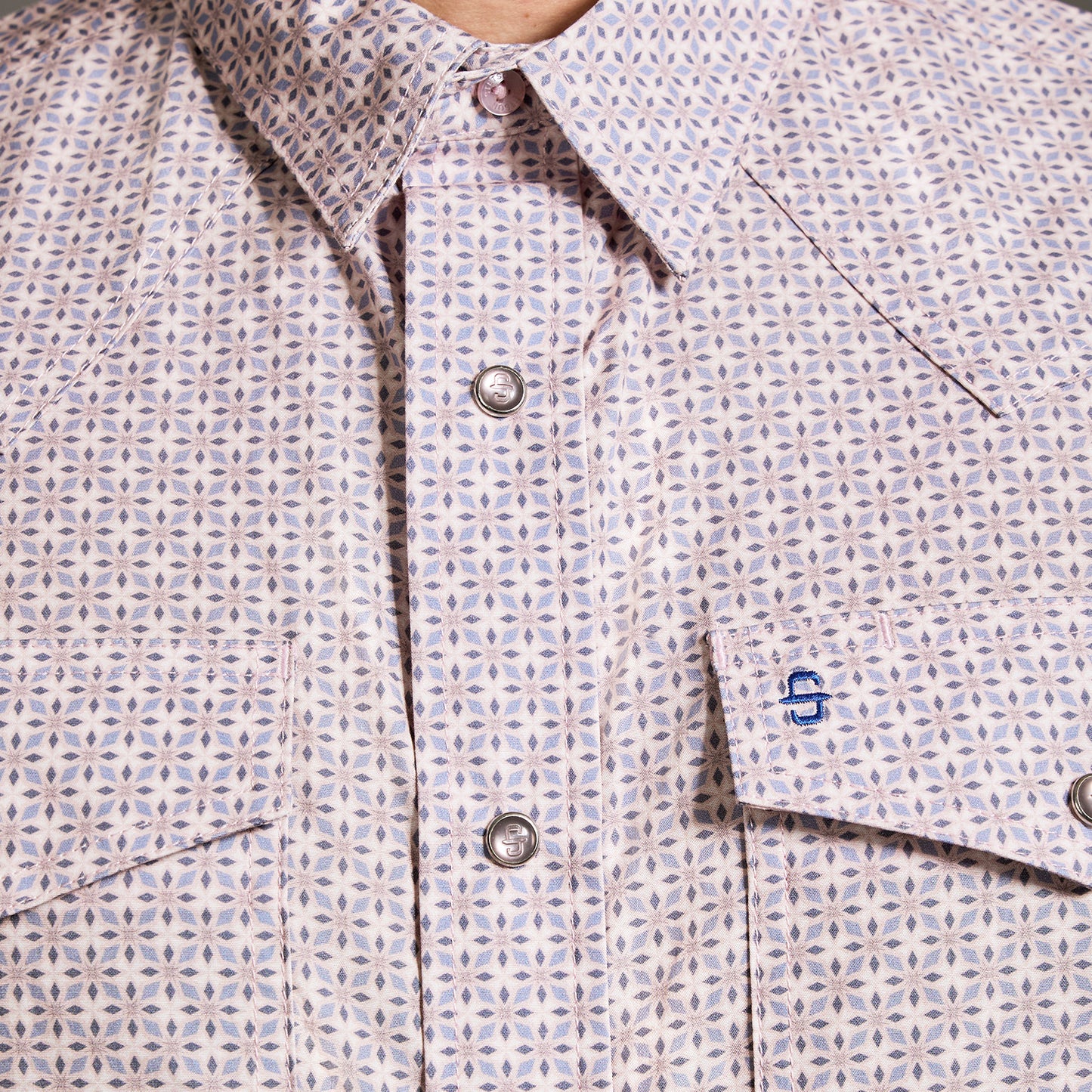 Camisa Caballero Vintage Range Printed Desert Quartz | Stetson®