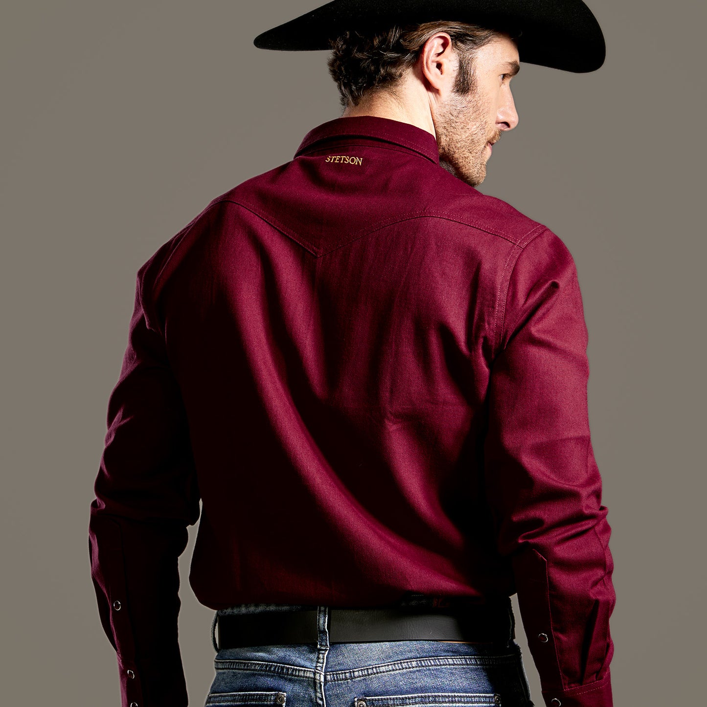 Camisa Caballero Vintage Range Solid | Stetson®