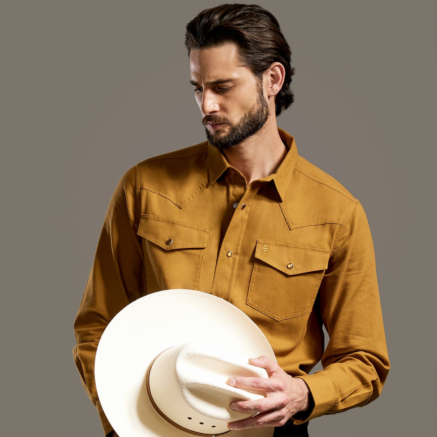 Camisa Caballero Vintage Range Solid | Stetson®