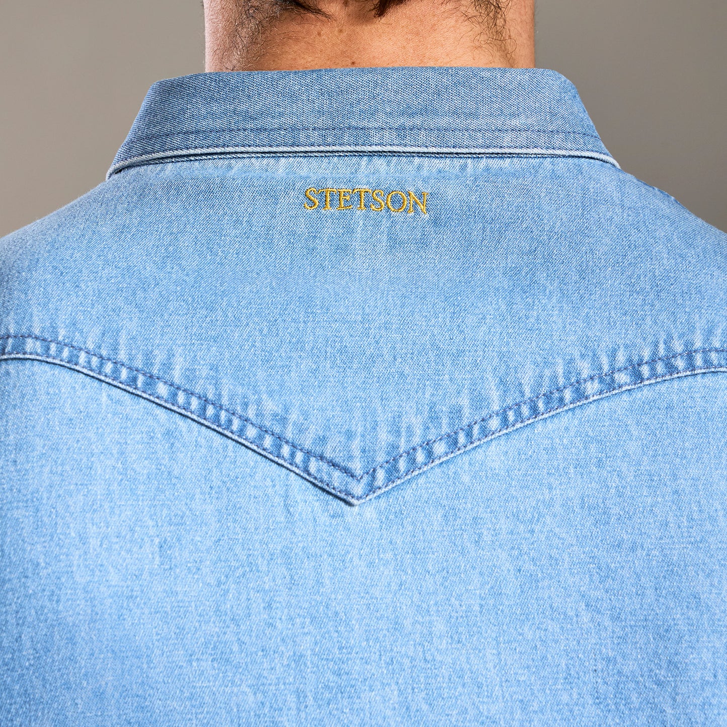 Camisa Caballero Vintage Range Denim | Stetson®