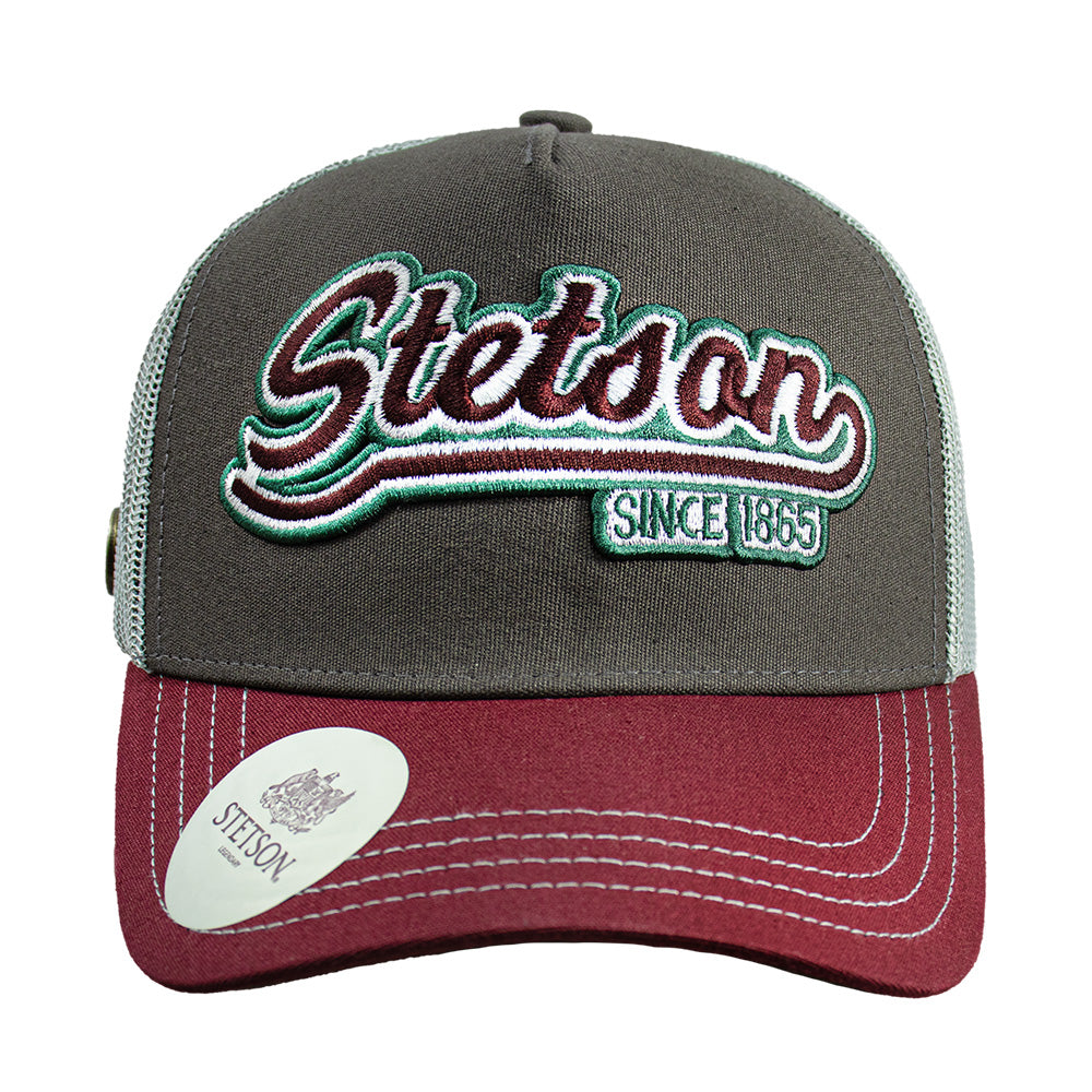 Gorra Trucker Gris / Rojo STS03 | Stetson®