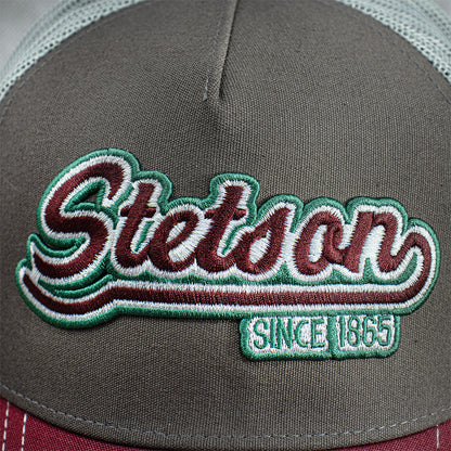 Gorra Stetson Trucker Gris / Rojo