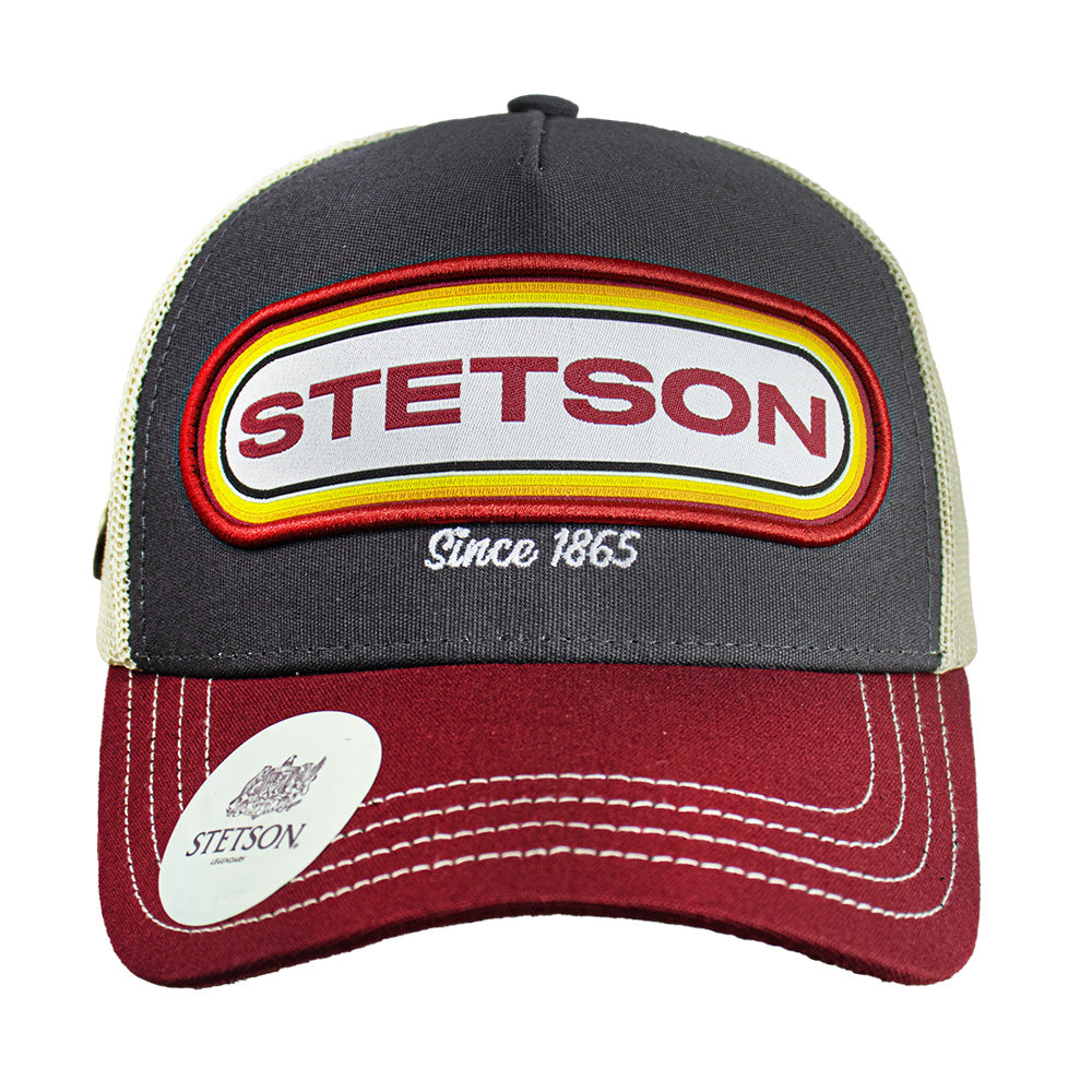 Gorra Trucker Vino / Gris STS05 | Stetson®