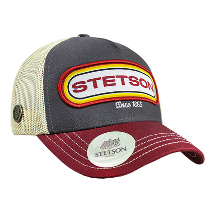 Gorra Stetson Trucker Vino / Gris