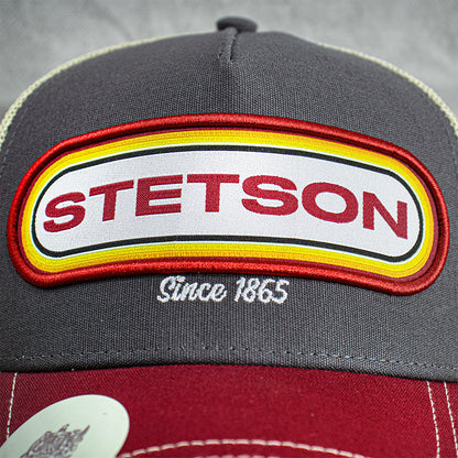 Gorra Stetson Trucker Vino / Gris