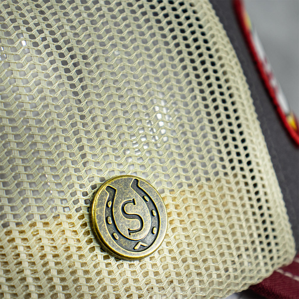 Gorra Trucker Vino / Gris STS05 | Stetson®