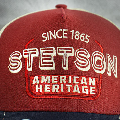 Gorra Stetson Trucker Rojo / Azul
