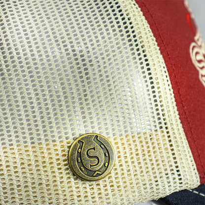 Gorra Stetson Trucker Rojo / Azul