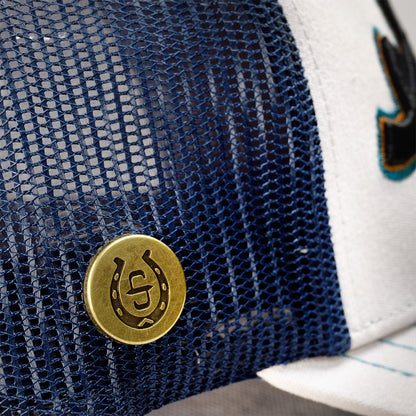 Gorra Stetson Trucker Blanca / Azul