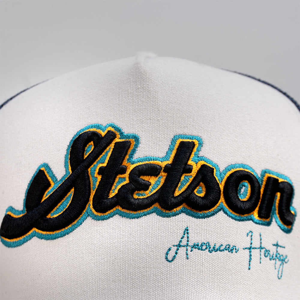 Gorra Trucker Blanca / Azul STS30 | Stetson®