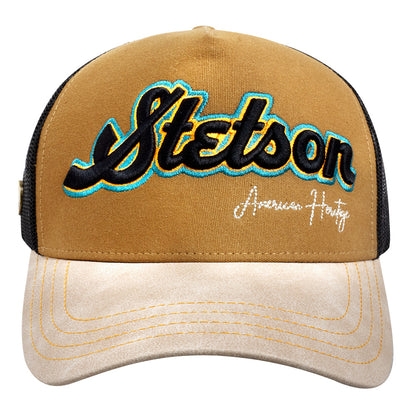 Gorra Stetson Trucker Paja / Negro