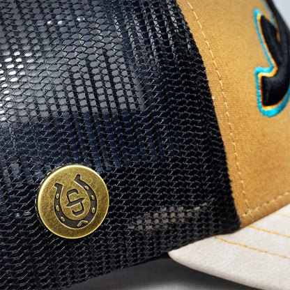 Gorra Stetson Trucker Paja / Negro