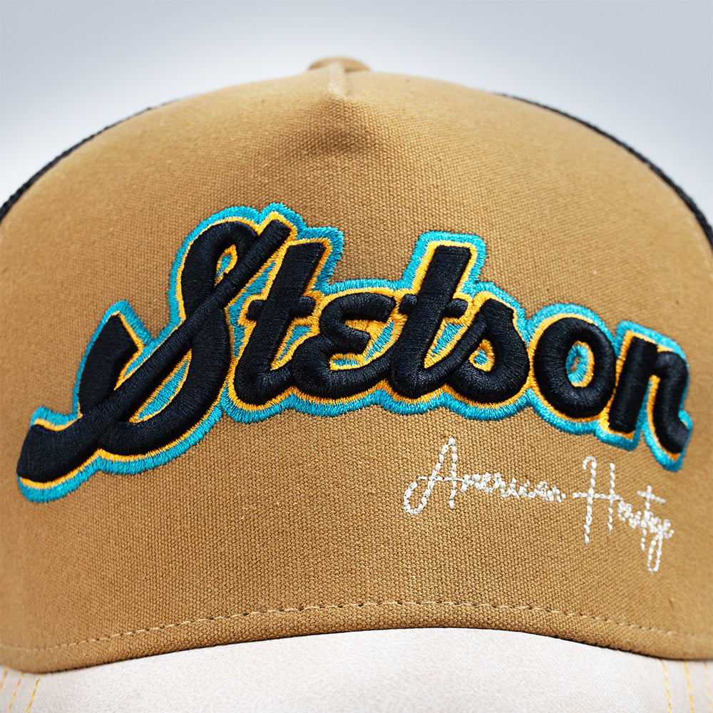 Gorra Trucker Paja / Negro STS31 | Stetson®