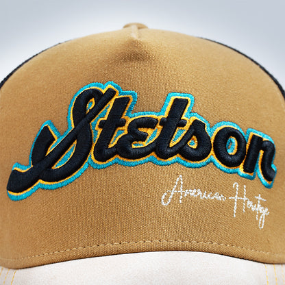 Gorra Stetson Trucker Paja / Negro