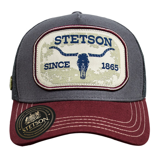 Gorra Trucker Gris / Rojo STS36 | Stetson®