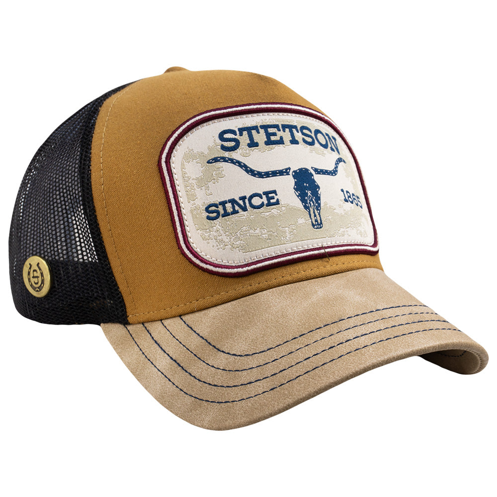 Gorra Trucker Paja / Negro STS37 | Stetson®