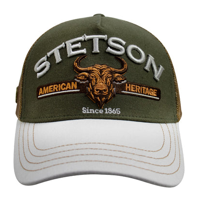 Gorra Stetson Trucker Verde  Bull