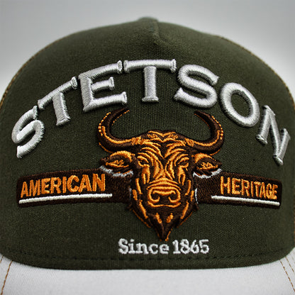 Gorra Stetson Trucker Verde  Bull