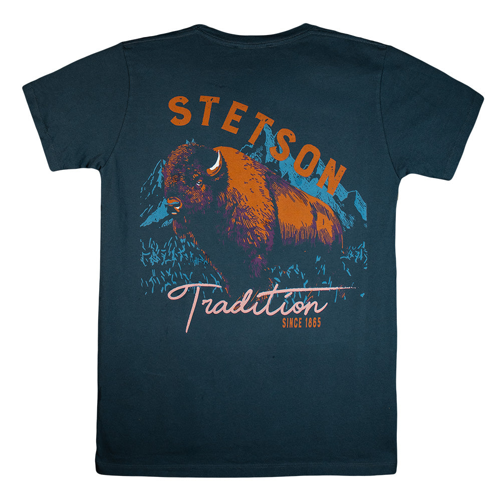 Playera Bisonte Azul | Stetson®