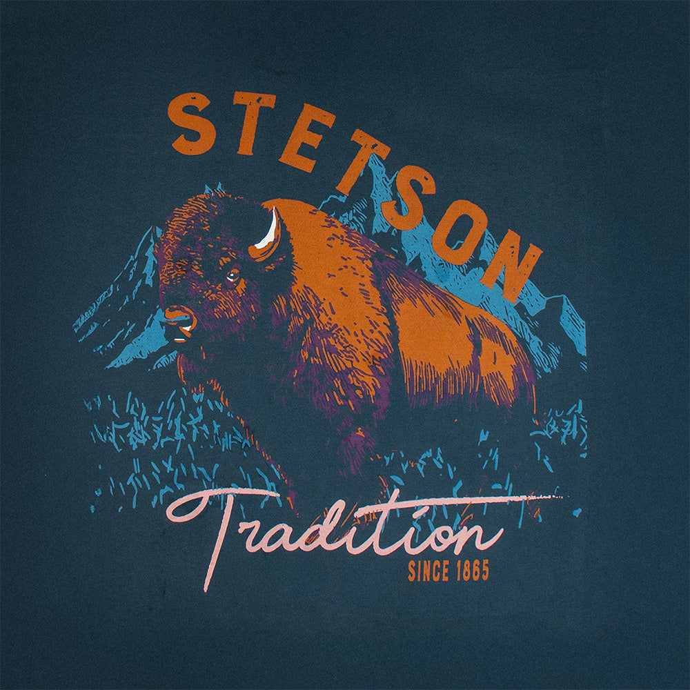 Playera Bisonte Azul | Stetson®